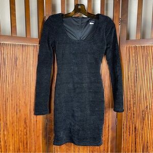 B Darlin Elegant Black Ribbed Bodycon Size